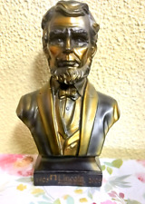 VINTAGE LINCOLN COIN BANK FINANCIAL GROUP BUST OF LINCOLN     (BOXHJ) picture