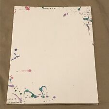 Vintage Hallmark Paint Splatter Note Pad Memo Paper W12 picture