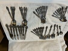 45 Pc Complete Set For 8 , Oneida PROFILE STAINLESS FLATWARE GALVESTON Nice picture