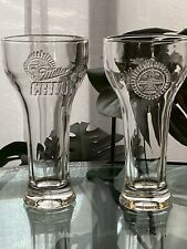 2 Vintage Miller Chill Aztec Thunderbird Pilsner  Glasses, Discontinue 2013 picture