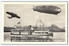 Allgau Germany Postcard Twin Screw Diesel Engine Ship Air Dirigible c1920's picture