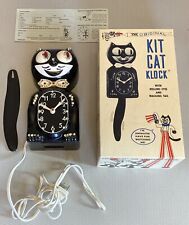 Kit Kat Clock Vintage D8 California USA Animated Jeweled Encrusted Cat in Box picture