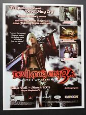 Devil May Cry 3 Sony Playstation 2 PS2 2005 DMC Promotional Ad Art Print Poster picture