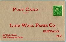 1912 Advertising Postcard Lutz Wall Paper Company Buffalo New York NY G1 picture