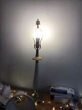 Lenox by Quoizel 31.5” Electric Table Lamp Orig. Shade Porcelain & Brass LX6699H picture