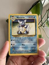 Pokemon Wartortle Base Set 42/102 Ultra Rare Non Holo Card Near Mint / Mint picture