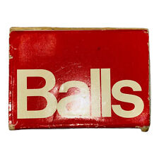 Vintage 1983 BALLS Match Box Matchbook With Matches by Peacock Papers Inc. 703 picture