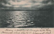 Buffalo NY New York Hoyt Lake Moonlight to Beaver Falls PA 1906 Vtg Postcard E17 picture