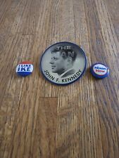 JFK Flasher Pin, I Like Ike And Nixon Now picture