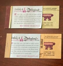 Two Disneyland Magic Key Coupon Books 1 Adult, 1 Child 1969-72 picture