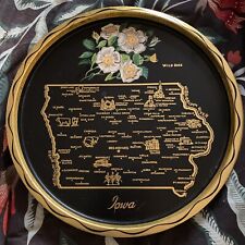 Vintage (?) Iowa State tin plate decor picture