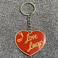 Vintage I Love Lucy Keychain 1996 TV Memorabilia Red Metal Heart Lucille Ball picture