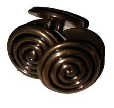 Swirl Pattern Dark Bronze Colored Set Of 5 Buttons picture