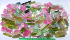 248 Cts Beautiful Natural Multi Colors Tourmaline Crystals types & Rough Grade picture