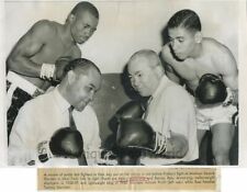 Boxer Henry Armstrong w Barney Ross vintage photo picture