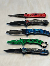 LOT OF 5 SNAKE EYE, Wolf , UNBRANDED FOLDING KNIVES picture