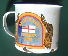 Vintage Pusser's Rum Metal Tin Cup British Royal Navy picture