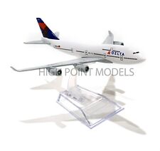 Delta Airplane Boeing B747 Die-Cast Model with Stand HPM16-103 picture