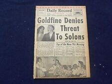 1958 JUNE 10 BOSTON RECORD AMERICAN NEWSPAPER -GOLDFINE THREAT TO SOLONS-NP 6275 picture