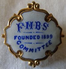 Foremens Mutual Benefit Society F.M.B.S. Committee Enamel Badge C1920s Fattorini picture