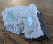 green Apophyllite on Chalcedony Quartz, minerals, crystals, mineral specimens picture