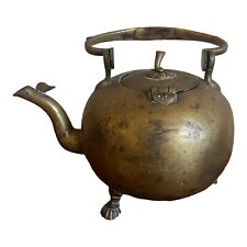 Antique Bronze Footed Tea Kettle Stamped On The Bottom SMW picture