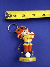 Vtg Lady Luck Casino Golfer Keychain Hangtag Fob Key Ring *129-X picture