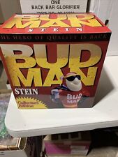 1993 Anhueser Busch Budweiser Genuine Bud Man Lidded Stein Collectors Edition picture