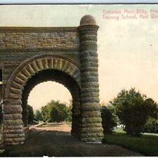 c1910s Red Wing, Minn. MN State Training School Entrance Stone Masonry Arch A153 picture