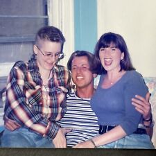 Vintage 1990s LGBT Lesbian Interest Handsy Tickling Original Real Photo R2397 picture