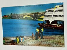 RPPC Mississippi River | St. Louis MO 1950s picture