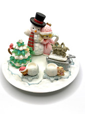 Precious Moments by Enesco Vintage Minature Tea Set - Snowman Christmas picture