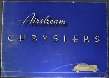 1935 Chrysler Airstream Prestige Catalog Touring Sedan Coupe Nice Original 35 picture