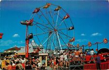 Postcard 1960s Maine Orchard Beach Amusement Ferris Wheel Tichnor ME24-1910 picture