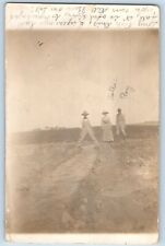 Wiley Colorado CO Postcard RPPC Photo Farmers Scene Field 1913 Antique Posted picture
