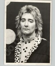 American TV Personality ROD STEWART Headshot Polka Dot Lapels 1980 Press Photo picture