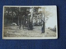 Grand lake Maine ME RPPC Photo Picnic Grounds Sunset Park 1924 Orient picture