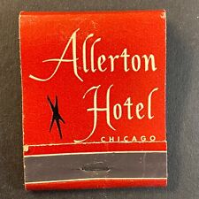 Allerton Hotel Chicago c1940's-50's Full Matchbook VGC Scarce picture