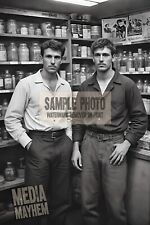 Two Young Handsome Men Grocery Store Workers Print 4x6 Gay Interest Photo #103 picture