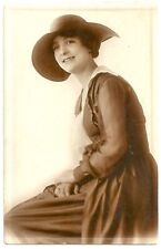 Real Photo RPPC Walter Studios New York Lovely Lady VTG Postcard #4035 picture