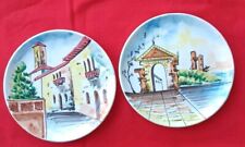 Italian Wall Plates Vintage Mid-Century, Hand Painted picture