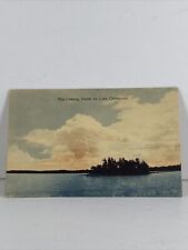 Vintage Post Card PC Scenic Coming Storm On Lake Champlain Unposted picture