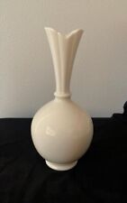 Vintage Lenox Bud Vase Ivory Cream White China Bulbous Vase 8”  Made In USA picture