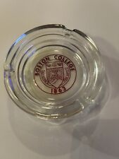 Vintage Boston College Numen  1863 Glass Ashtray picture