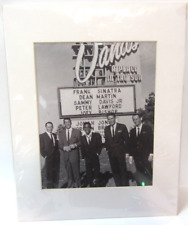 Rat Pack org. photo Frank Sinatra, Sammy Davis Jr. Dean Martin, Bishop & Lawford picture