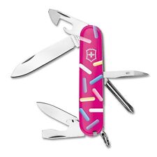 VICTORINOX SWISS ARMY KNIVES PINK DONUT SPRINKLES ARTWORK TINKER KNIFE picture