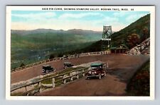 Mohawk Trail MA-Massachusetts, Hair Pin Curve, Stamford Valley Vintage Postcard picture