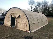 ALASKA STRUCTURES - MILITARY TENT - FABRIC BUILDING  32.5’ x 20' x 10' H - NEW picture