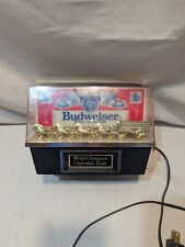 Vintage Budweiser Beer Clydesdale Team Light Up Bar Light Display Sign picture