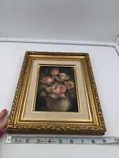vintage floral oil painting framed picture